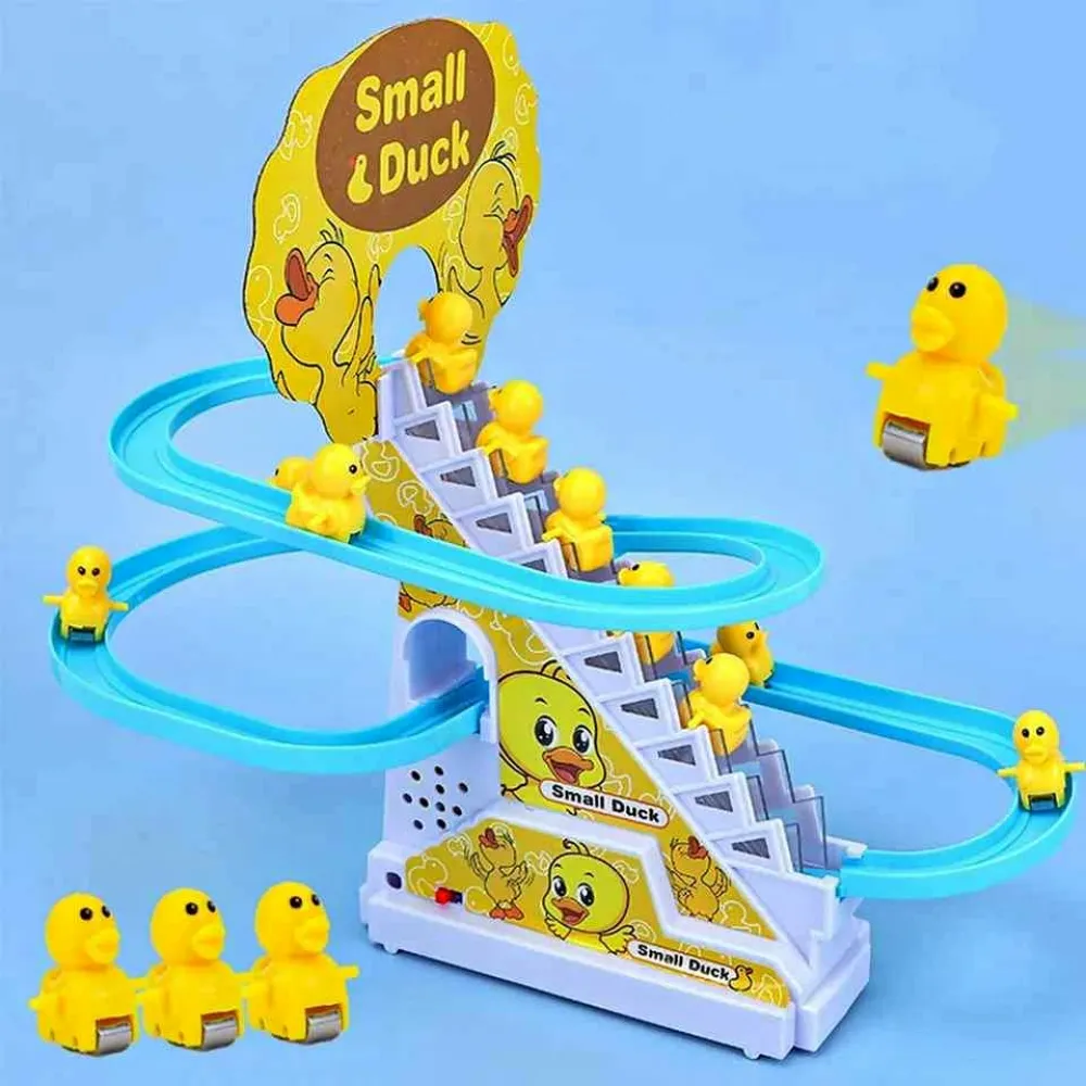 Electric Small Duck Climbing Stairs Toy (3622)