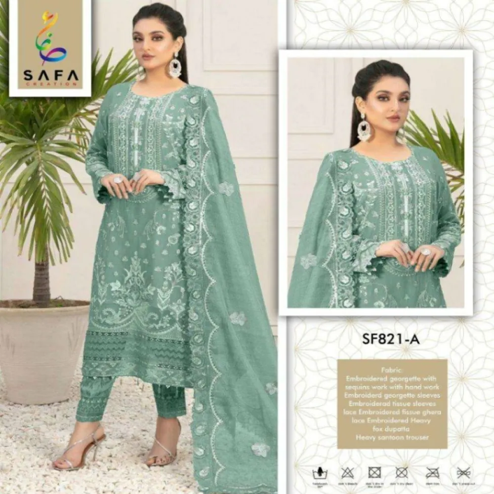 SAFA Sequence Kameez Suit