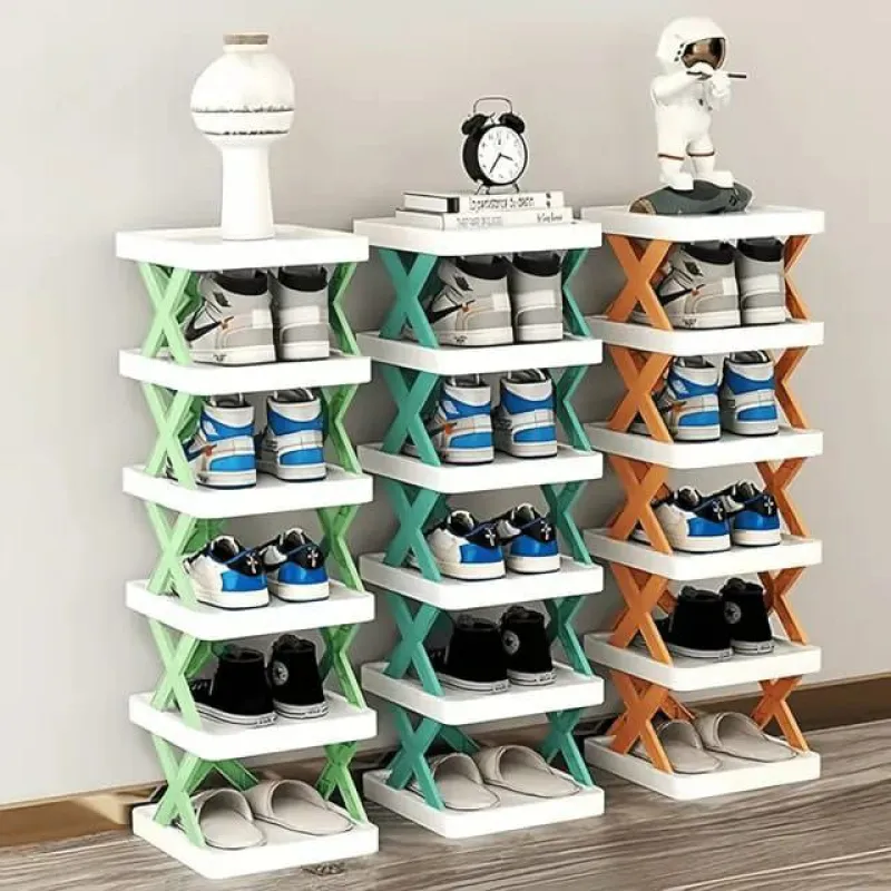 Compact Foldable Shoe Rack-rm